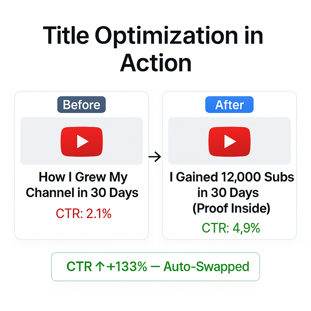 YouTube Title Optimization Dashboard